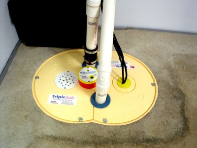 Sump Pump install by Great Provider Plumbing Company Inc - TripleSafe Sump Pump System